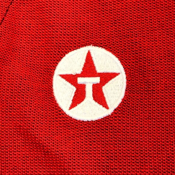 Texaco Gas Polo Shirt Red 3/4 Sl Cotton 6XL Uniform Group Mechanics Oil - Picture 2 of 12